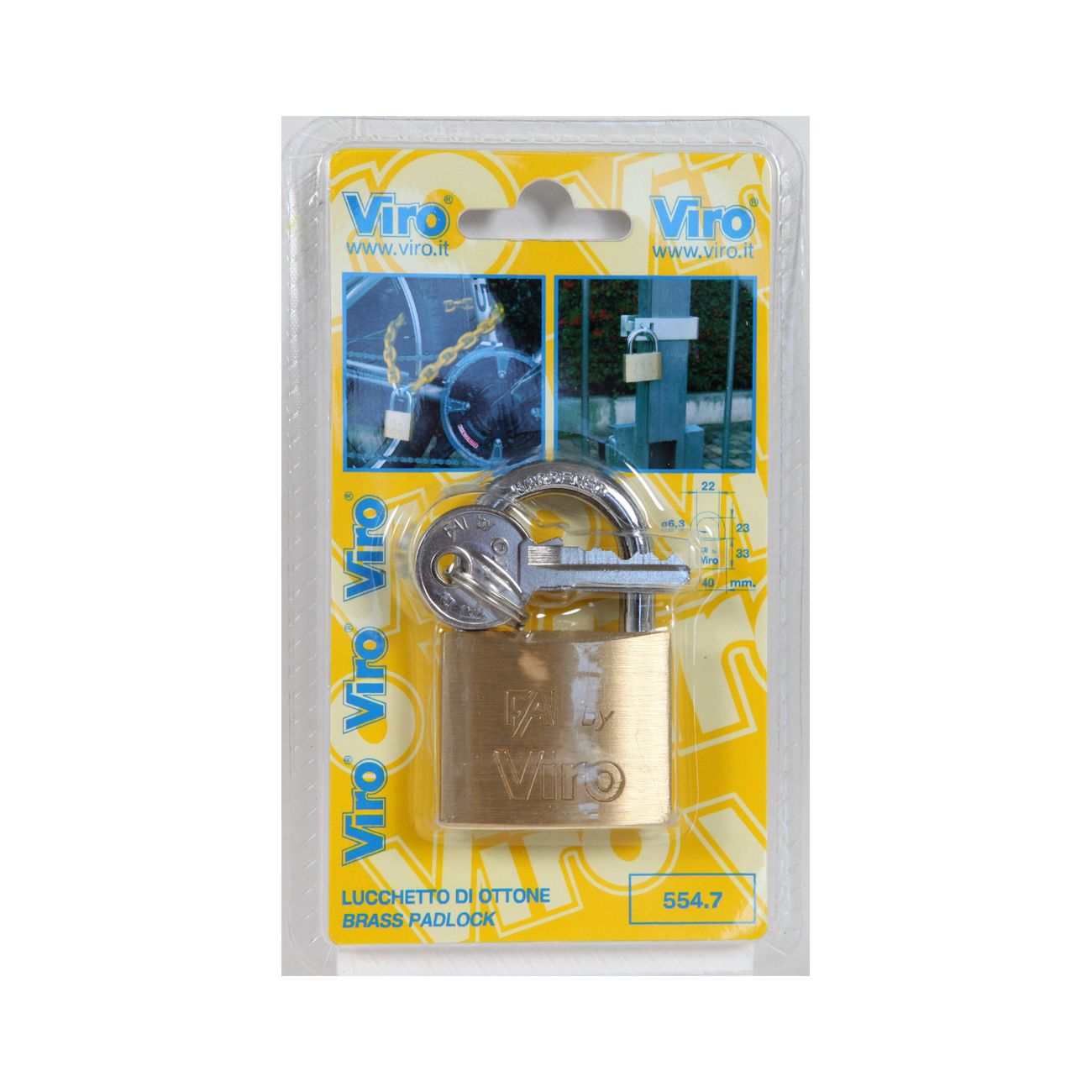 Lucchetto arco normale fai by viro - mm.16 (art.550) | Leroy Merlin
