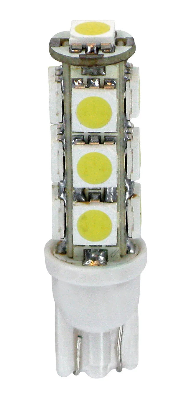 12V Hyper-Led 39 - 13 SMD x 3 chips - (T10) - W2,1x9,5d - 2 su fondo bianco