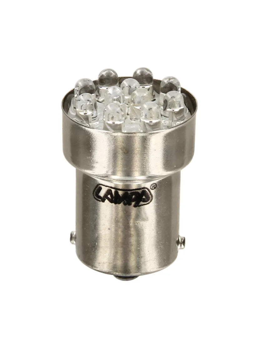 12V Lampada Multi-Led 11 Led - (R10W) - BA15s - 1 pz su fondo bianco