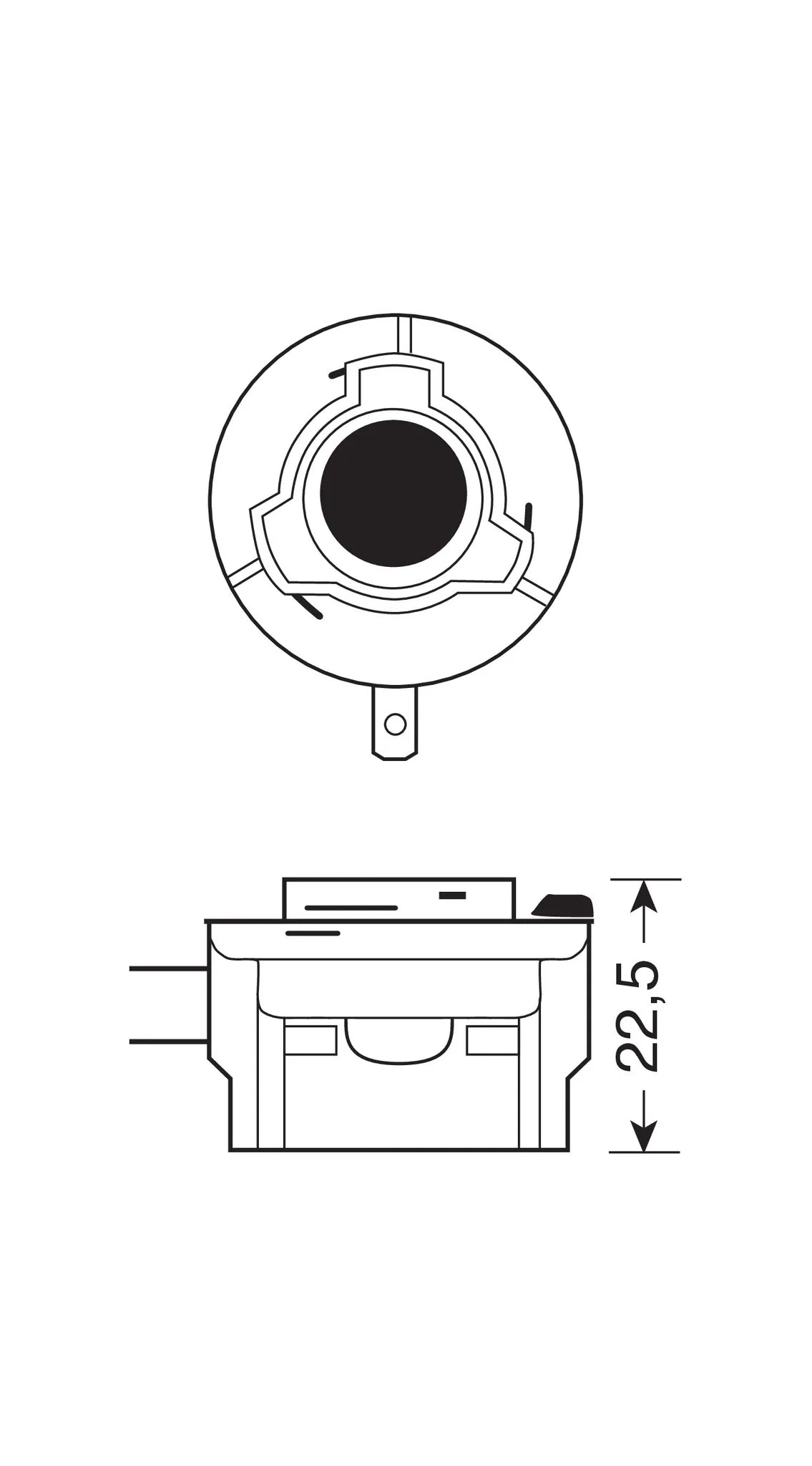 12V Original Line - H11B - 55W - PGJY19-2 - 1 pz, vista 2