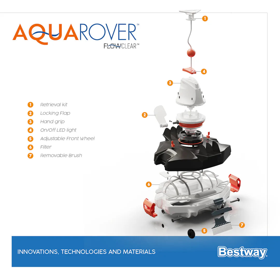 Robot per pulizia automatica piscine - "Aquarover" - (Art. 58622)