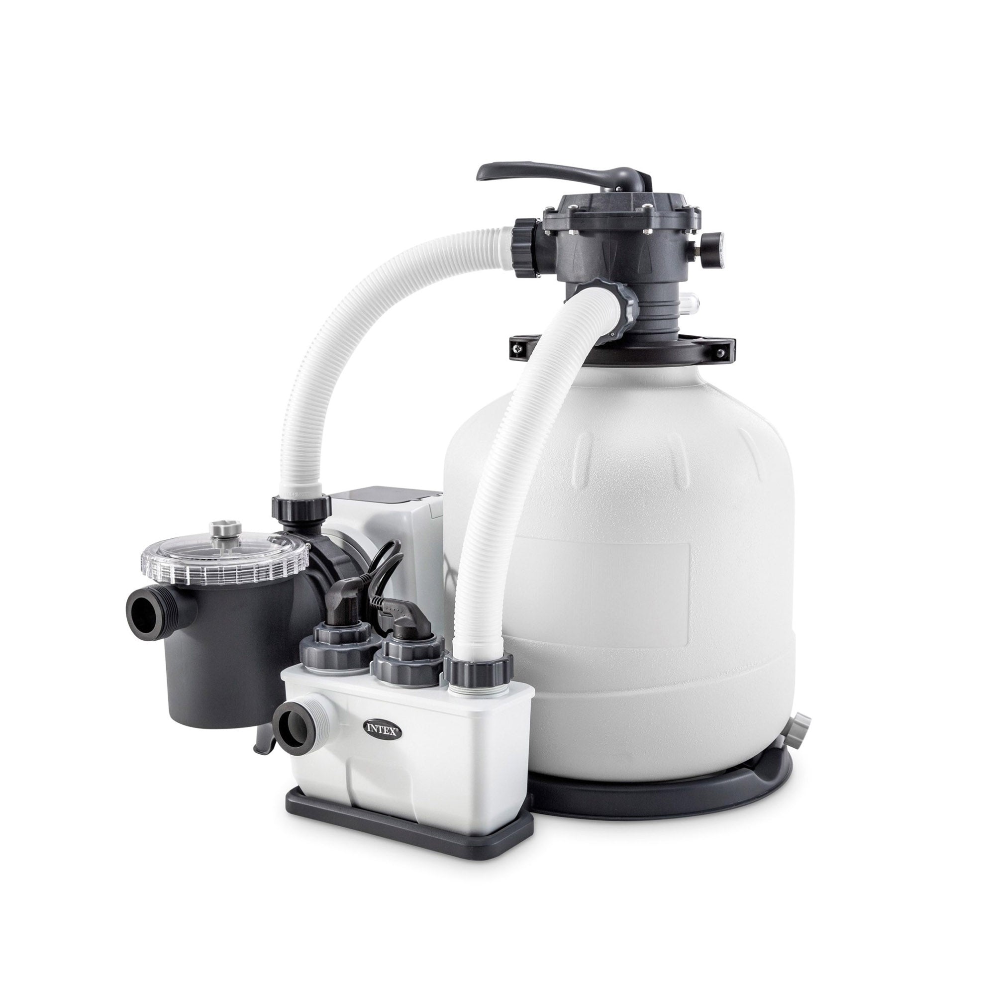 Pompa Filtro a Sabbia con Generatore Salino di Cloro Krystal Clear - 10000 L/h - (Art. 26680)