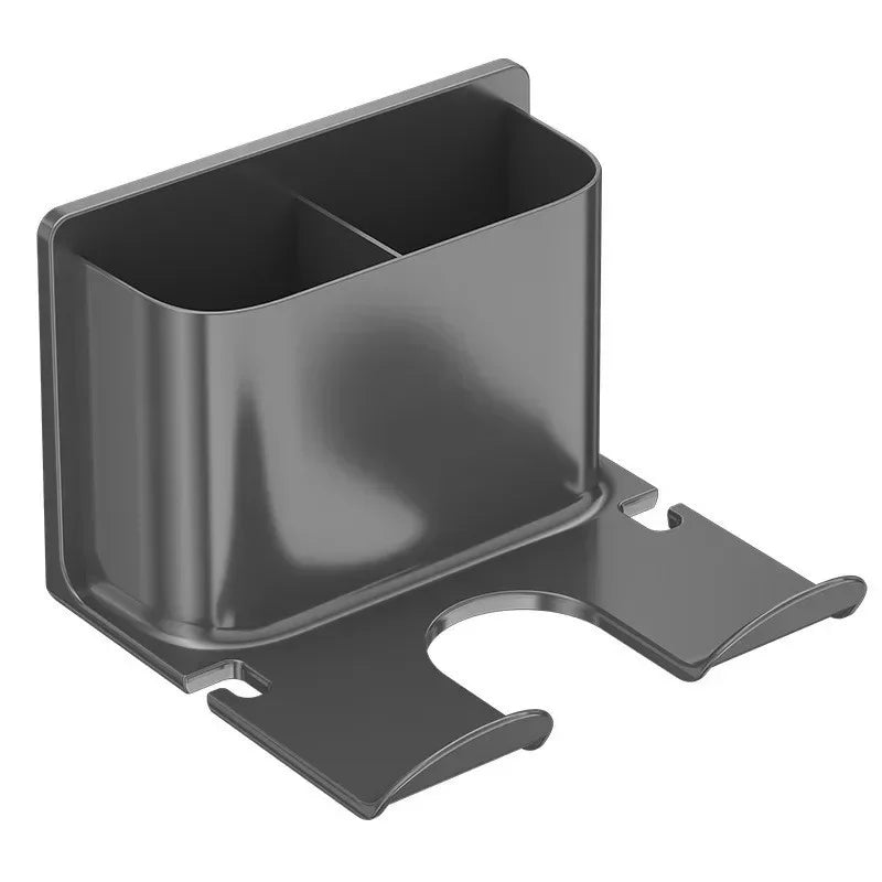Household Hair Dryer Shelf Plastics Wall Mounted No Punching Hair Dryer Holder Toilet Storage Rack Bathroom Organization Shelves