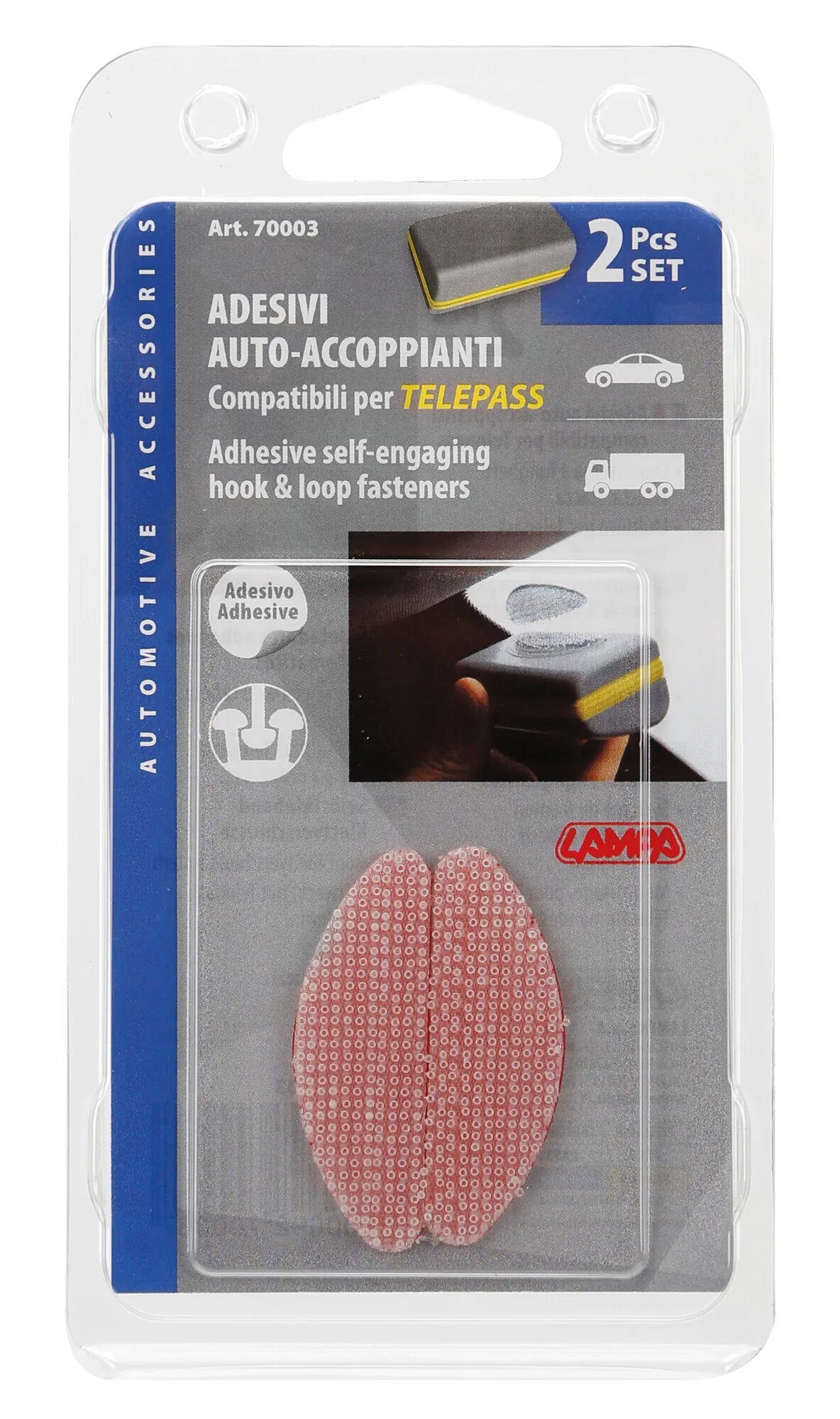 La confezione di Adesivi con sistema attacca/stacca, set da 2 pz