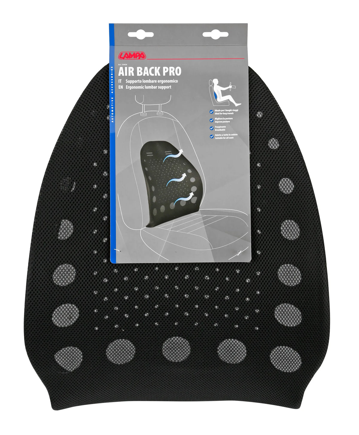 La confezione di Air Back Pro, supporto lombare ergonomico - 50x40 cm