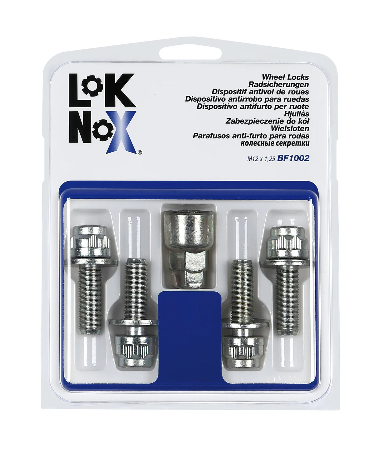La confezione di Bulloni piatti con rondella, kit 4 pz - Lok Nox - D010