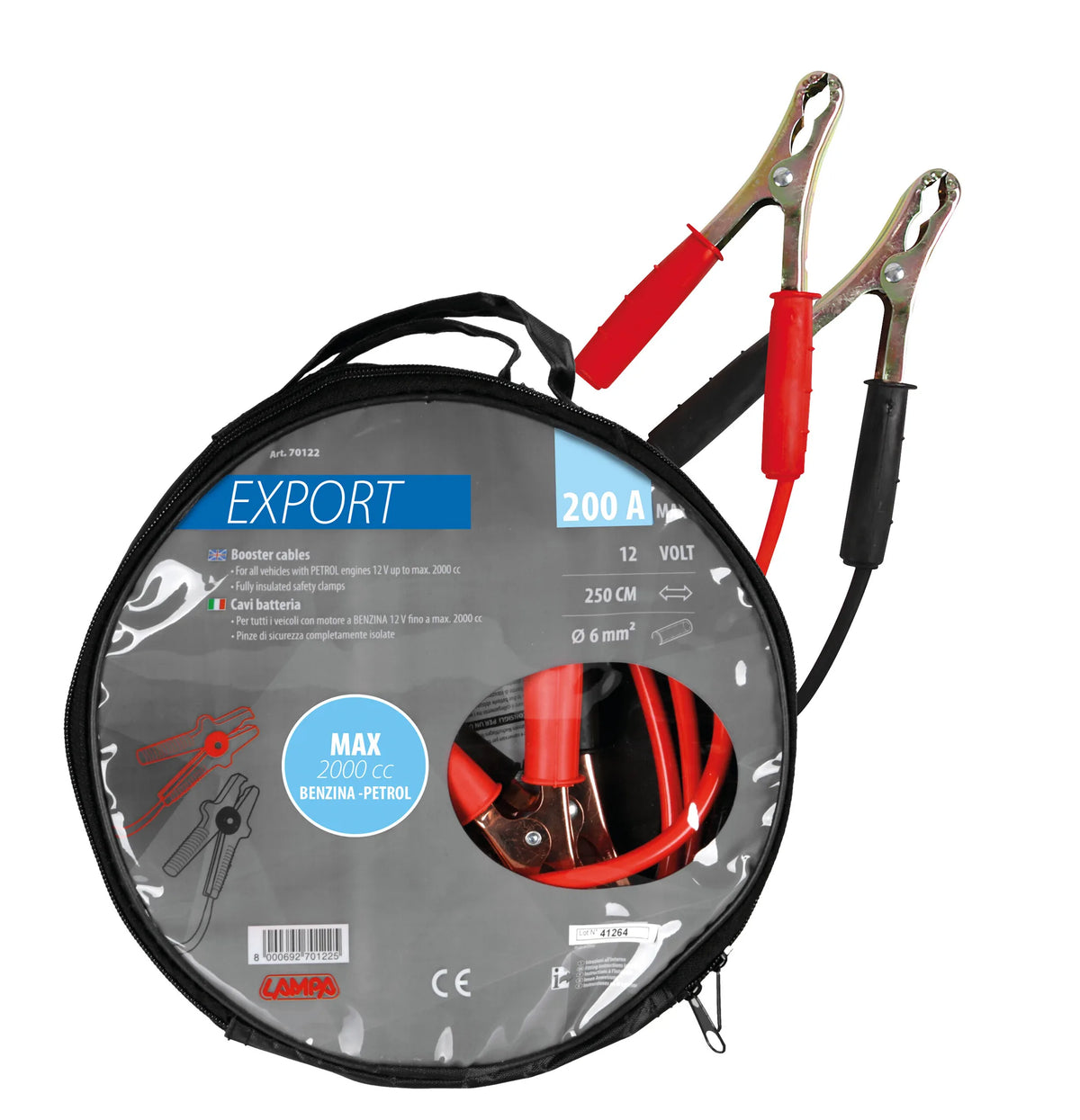 La confezione di Cavi batteria Export 12V - 250 cm - 200 A - 6 mm², vista 2