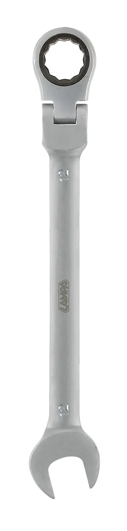 Chiave combinata con cricchetto snodato — in acciaio cromo vanadio