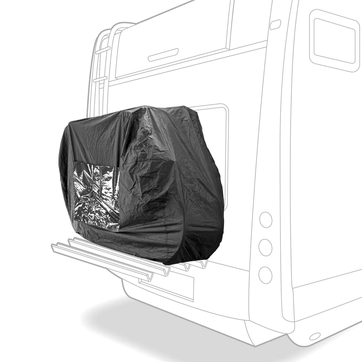 Copertura per portabici camper e roulotte — product features: