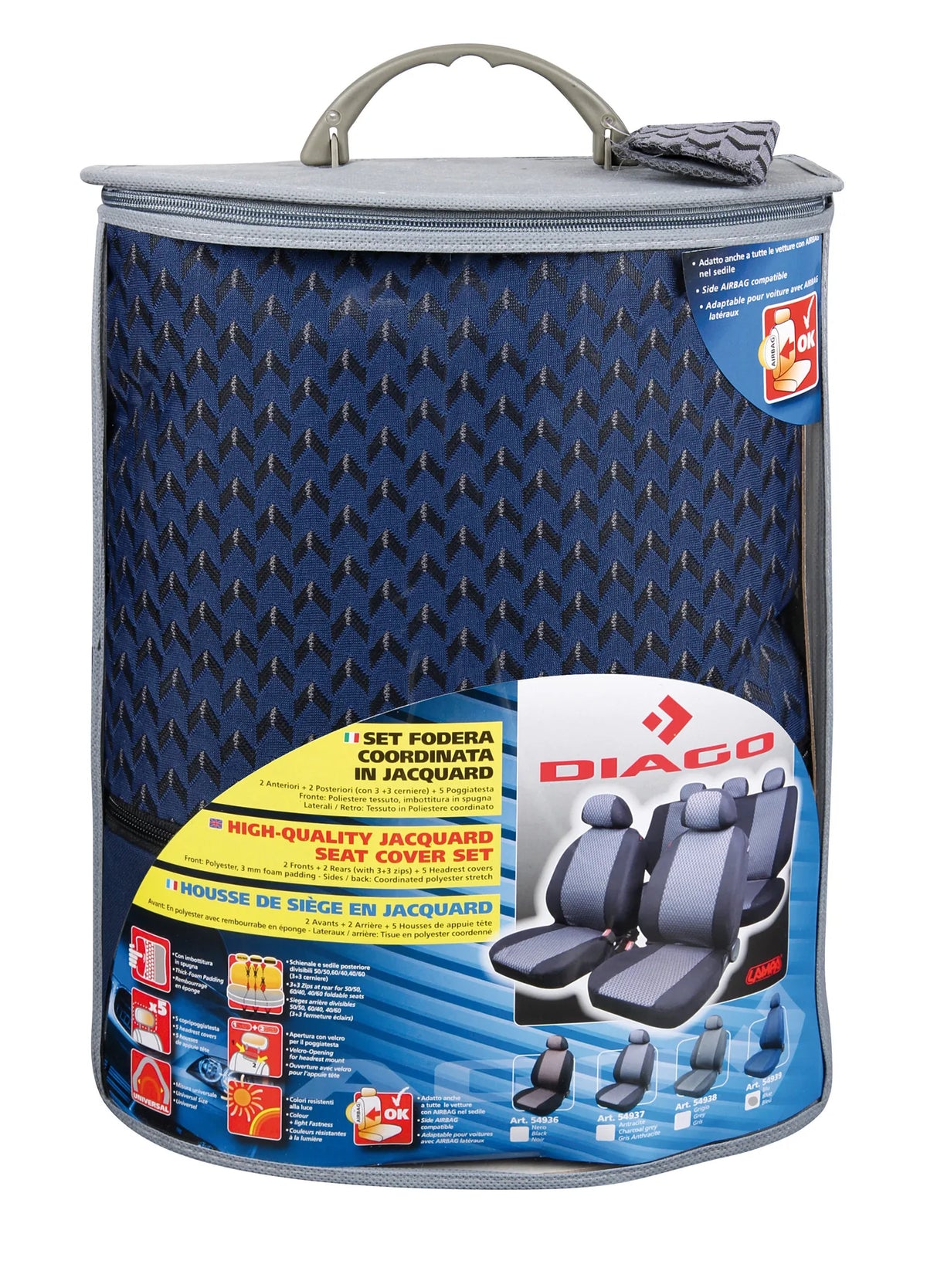 La confezione di Diago, set fodere coordinate in jacquard