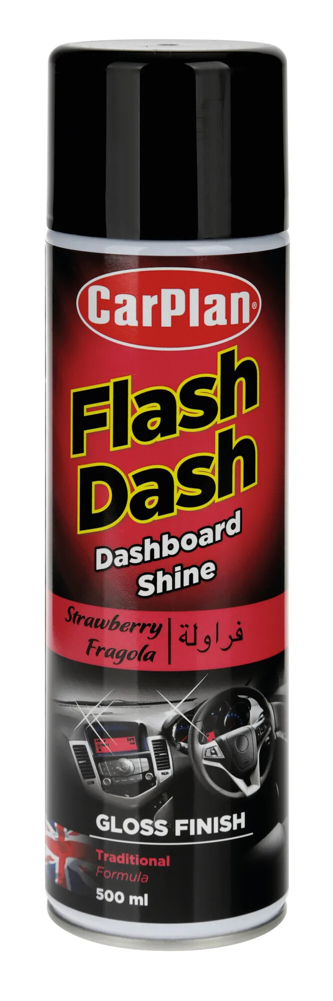 Flash Dash, pulitore per cruscotti, effetto lucido - 500 ml su fondo bianco, vista 2