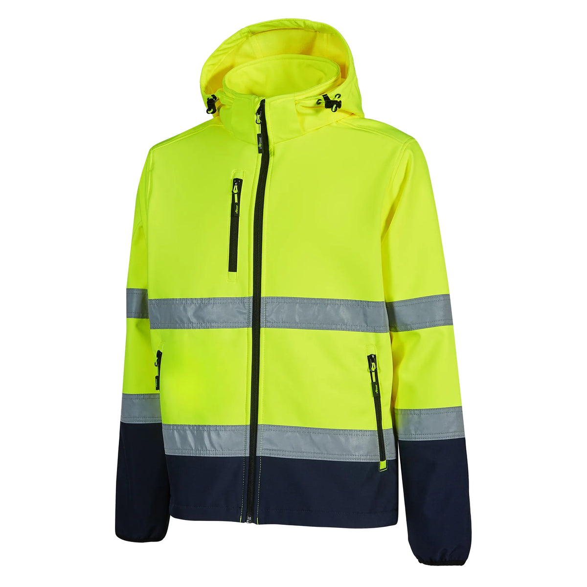 Giacca softshell alta visibilità classe 2 U-Power CURSA Navy/Yellow