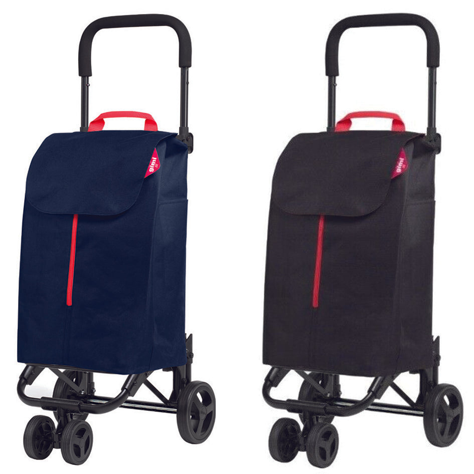 Carrello spesa 50 litri twin 4 ruote - Blu