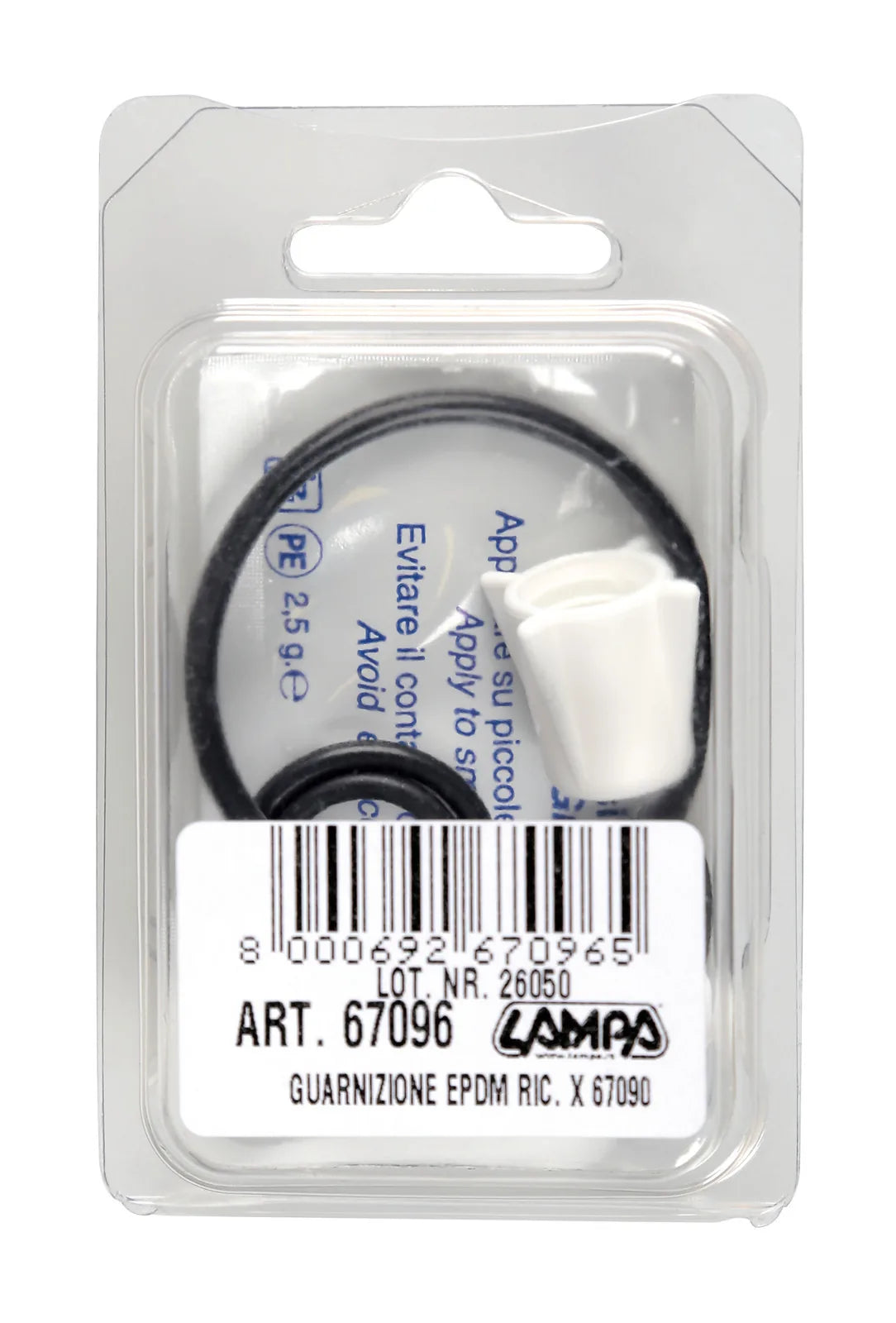 La confezione di Kit ricambi e guarnizioni in “Epdm“per art. 67090