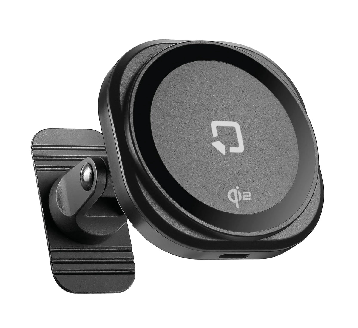 Mag Wireless Stick, Porta telefono magnetico con ricarica su fondo bianco