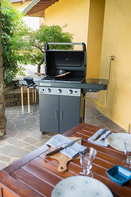 Barbecue a Gas Campingaz 3 Series LS Plus Dark DualGas – 4 Bruciatori, Potenza 9,6 + 2,3 kW