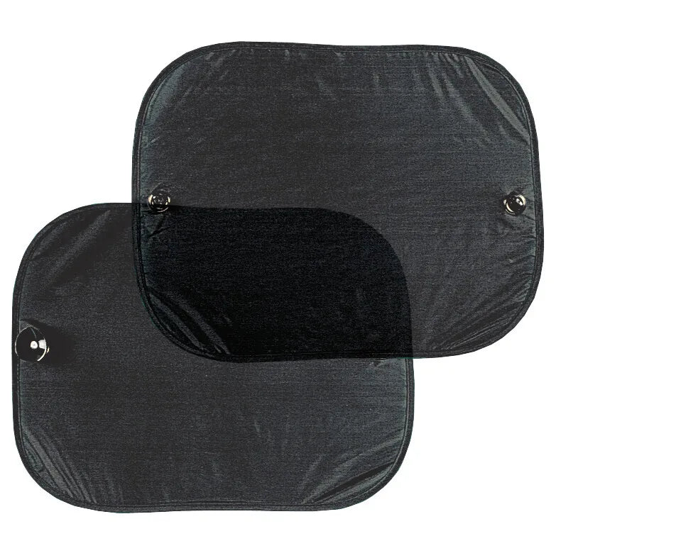 Molly Sunblock, coppia tendine a molla - 35x45 cm — in nylon nero, modello con doppia ventosa