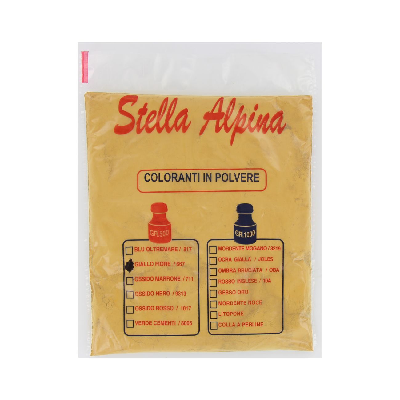 Giallo fiore cemento da kg.0,500 - 18 pz