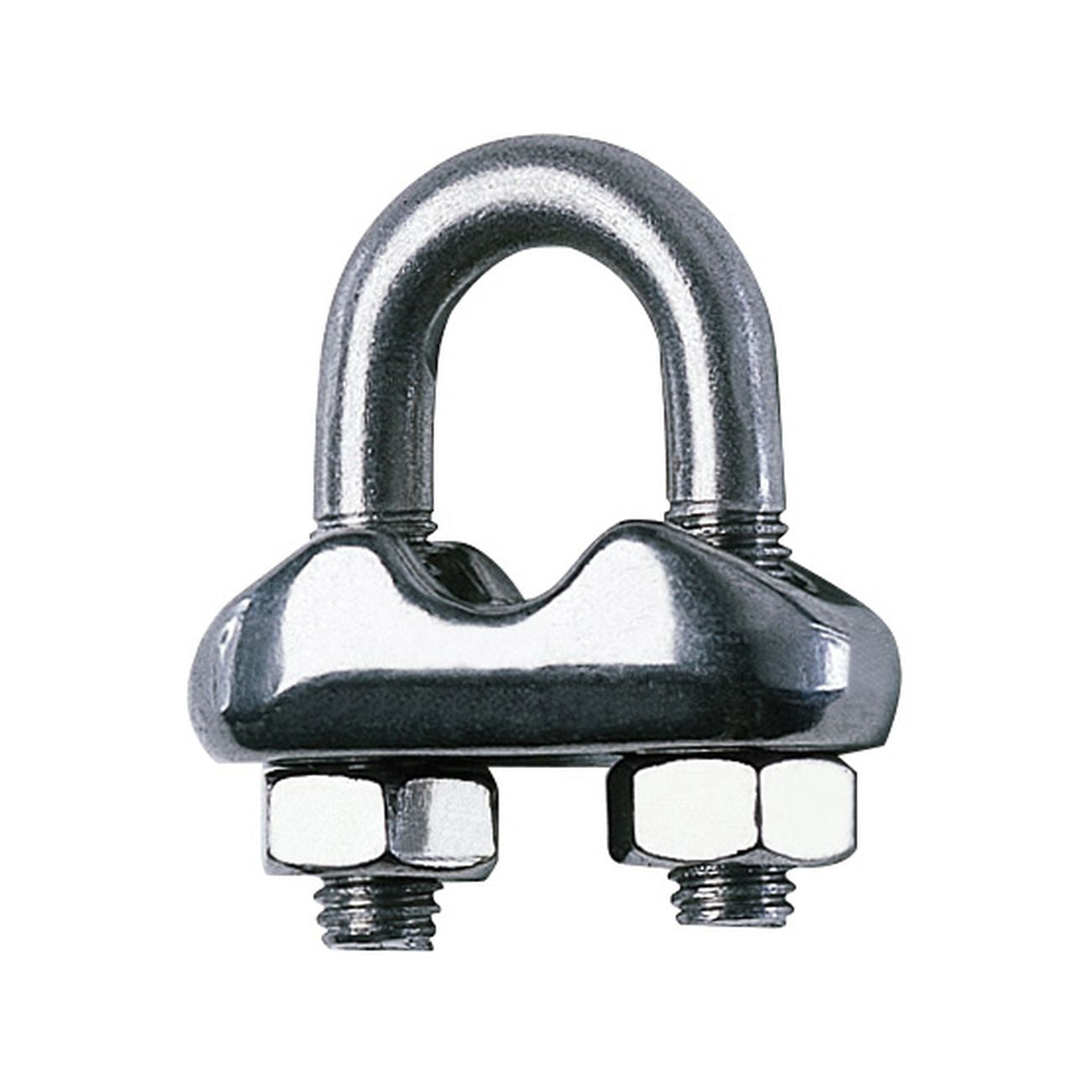 Morsetti acciaio inox per fune n. 6 - 25 pz