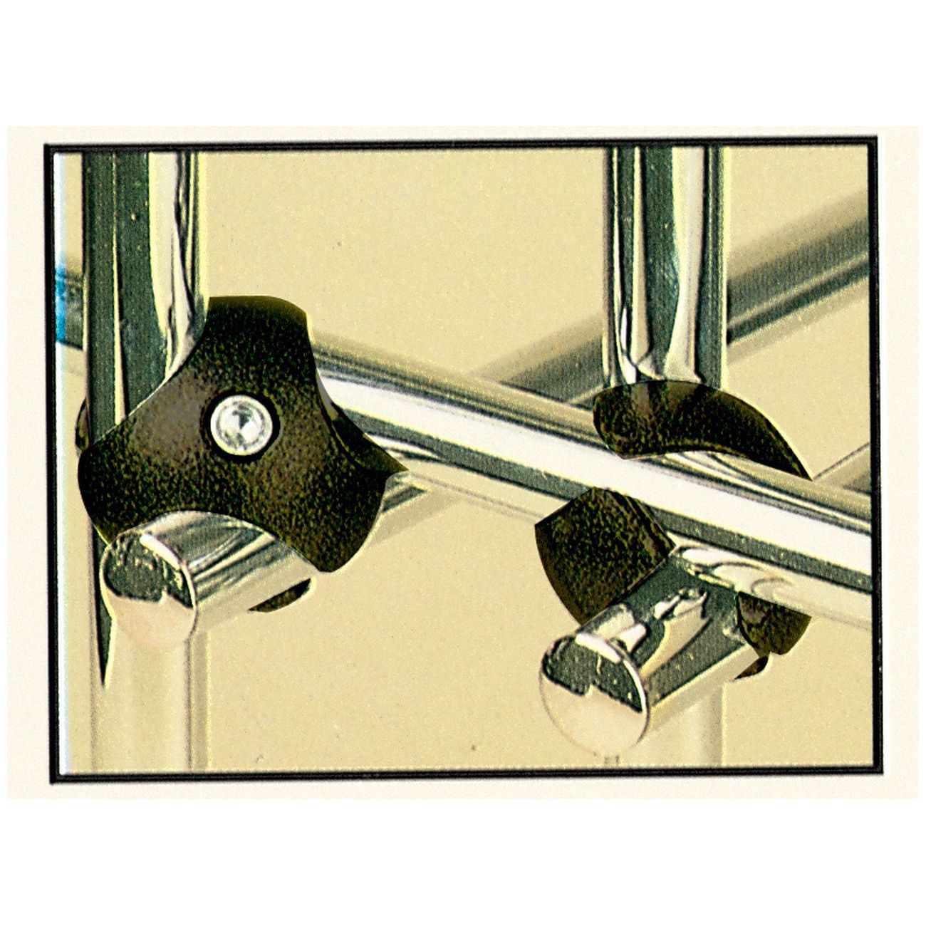 Grappa x tubo vern. col. nero sx (fig.2)** - 10 pz