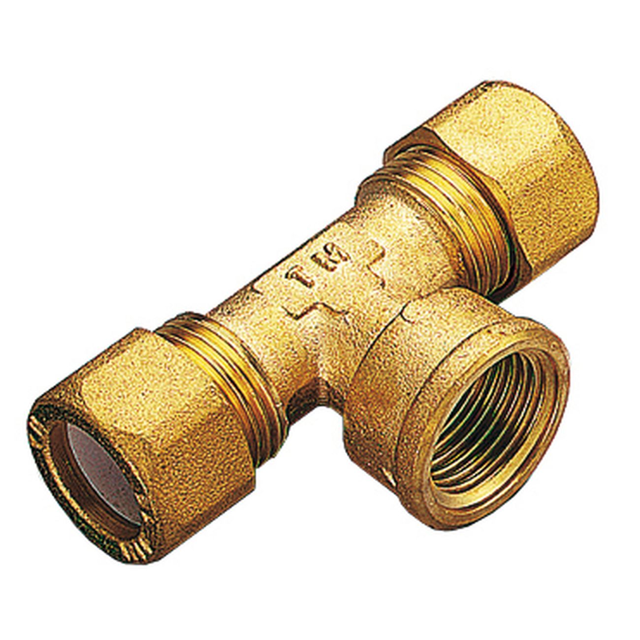 Tee ot. due biconi - f/gas 12x1/2 pes - 10 pz