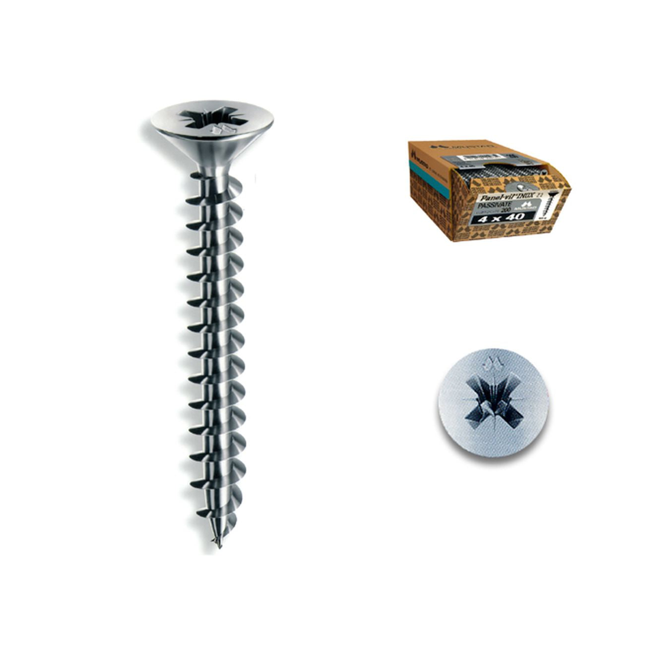 Viti Panel-Vit Inox - TSP a croce