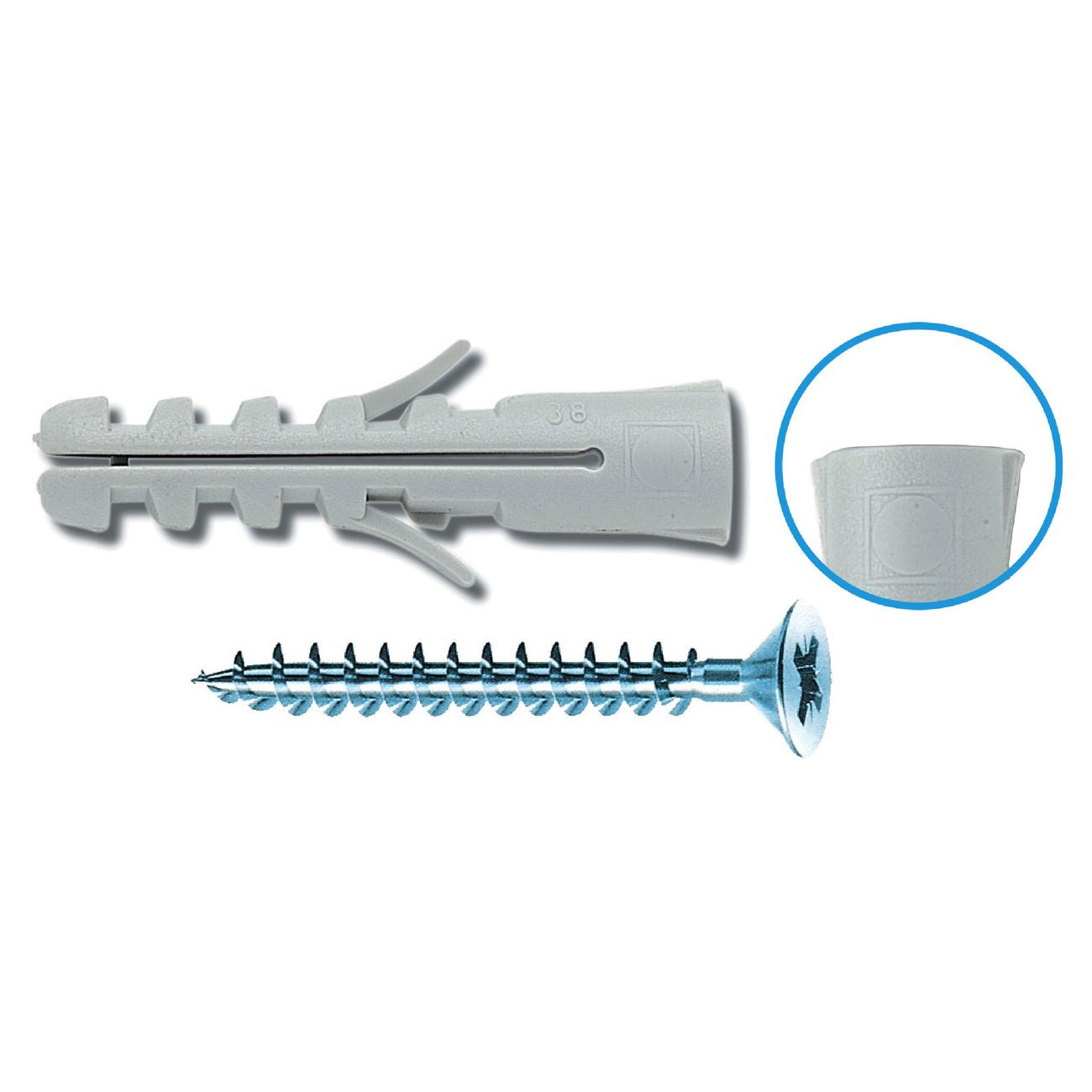 Sc tassello senza bordo 10 mm 10 pz - 5 conf.