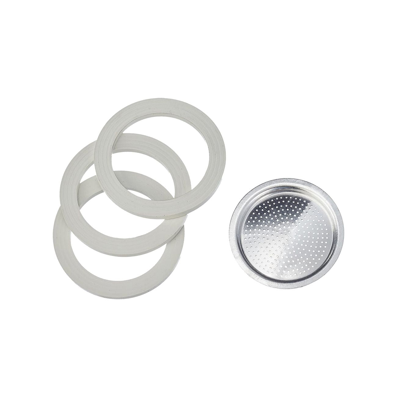 Feegow Filtro Per Caffettiera Moka In Acciaio Inox - Contenitore A Imbuto Da 50 Ml (2 Pollici)