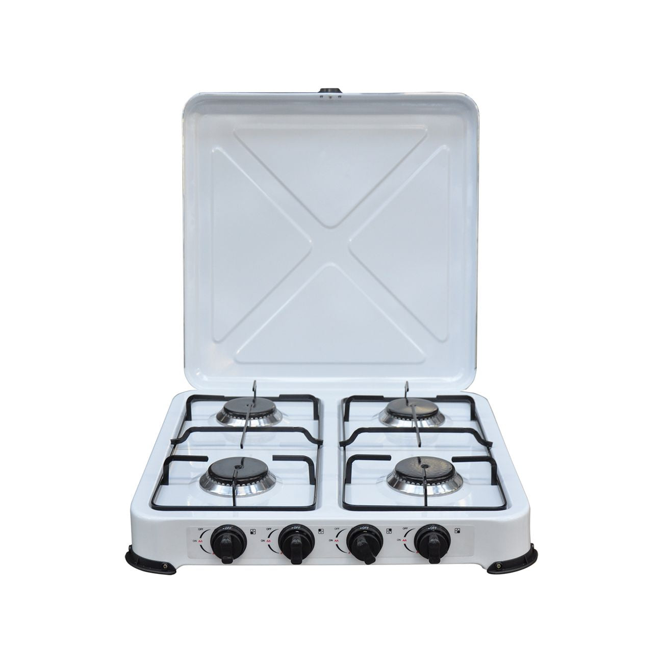 Fornello 4 fuochi a gas gpl '' cm 49 x 50 x h.11