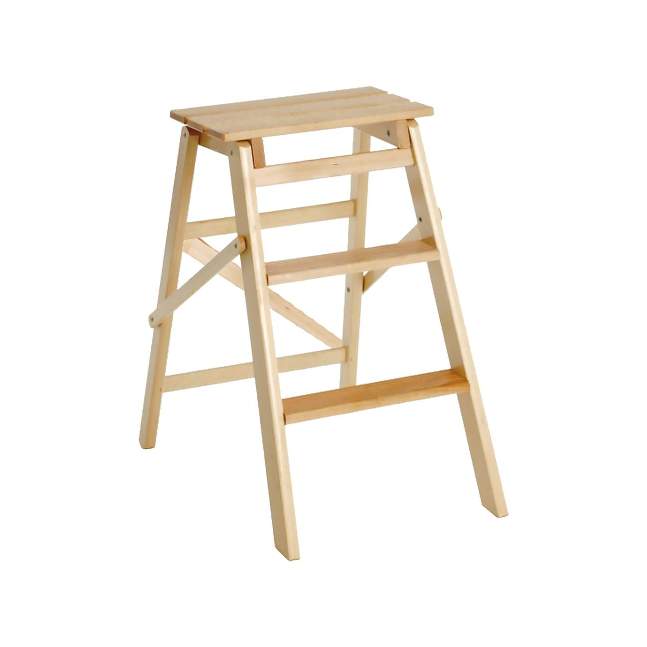 Sgabello 'scaletta' 3 gradini - col.naturale