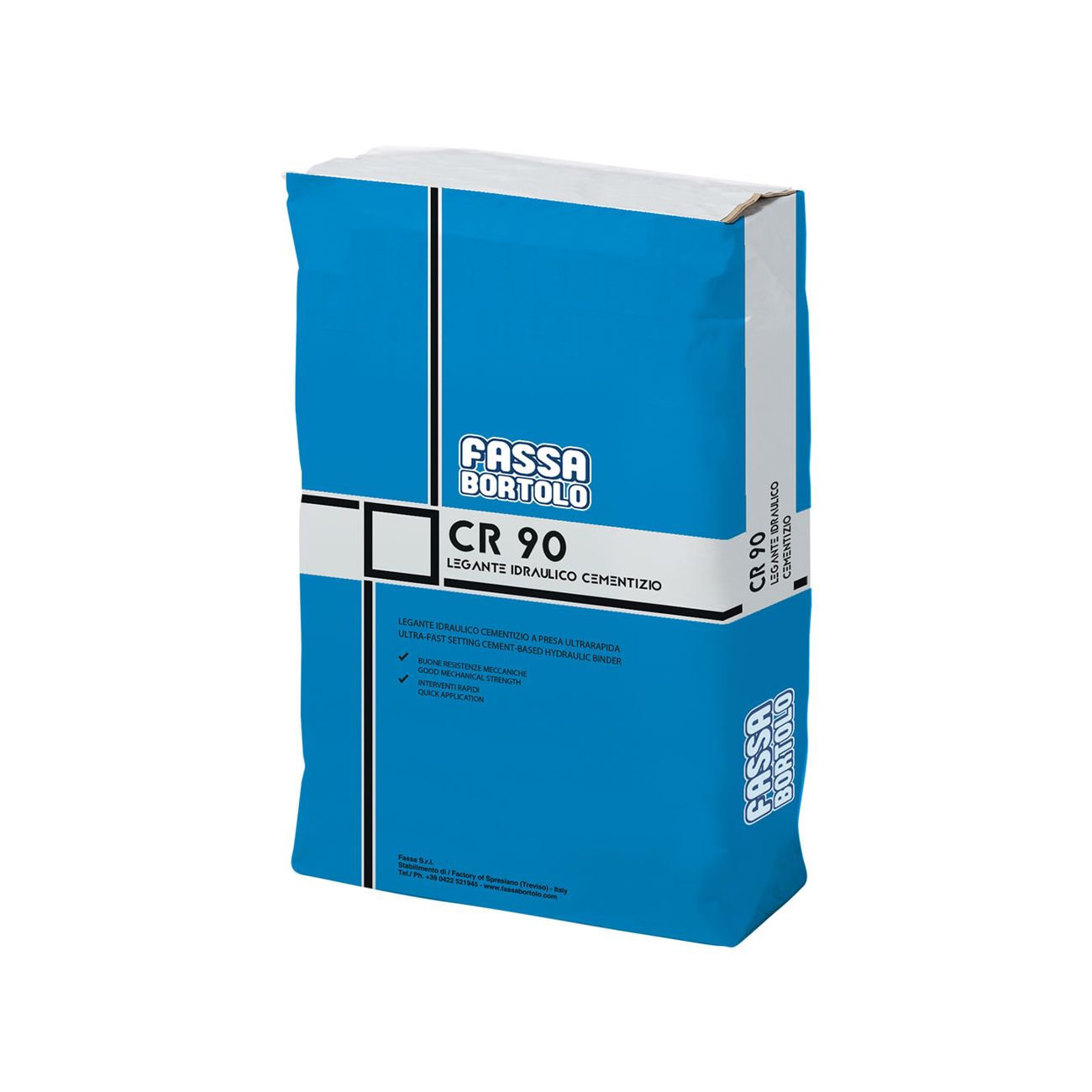 Legante idraulico cementizio 'cr90' kg. 5 - colore grigio - 5 pz