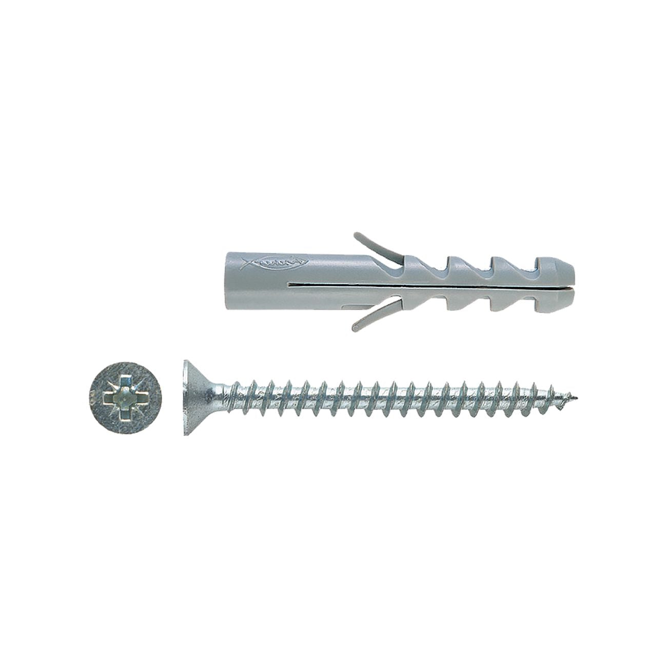 Tassello nylon con vite 'sv' 's8v' Ø 8 x 40 - vite 5x50 mm - 50 pz