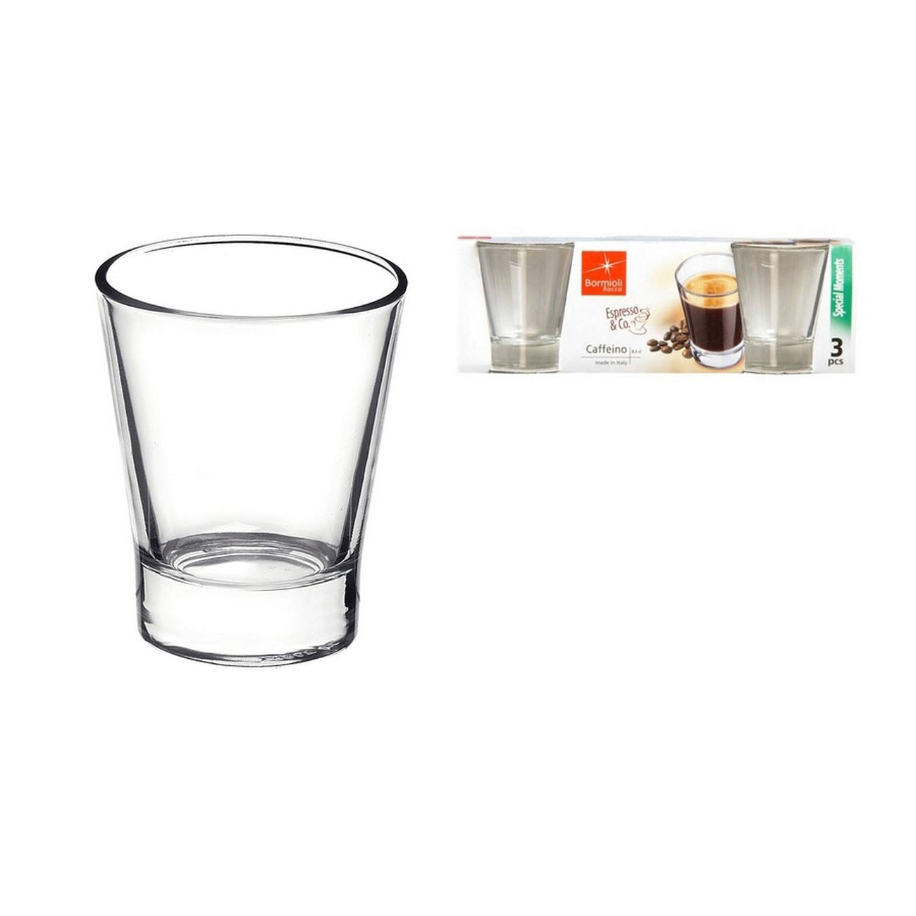 Confezione 3 Bicchieri Caffeino Anonimo