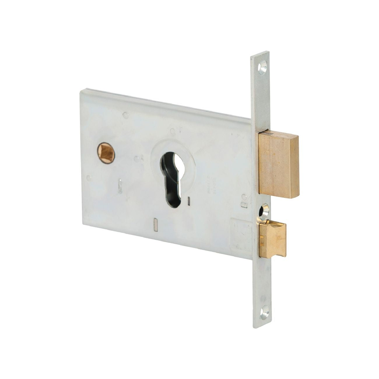 Serratura da infilare per alluminio art. 44120 e58 fr.20 mm - catenaccio + scrocco