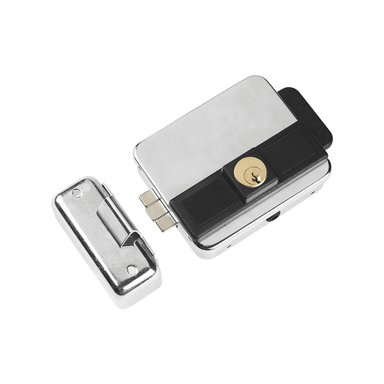 Serratura elettrica da applicare per cancelli 'multipla' e 50 70 cilindro fisso - zincata