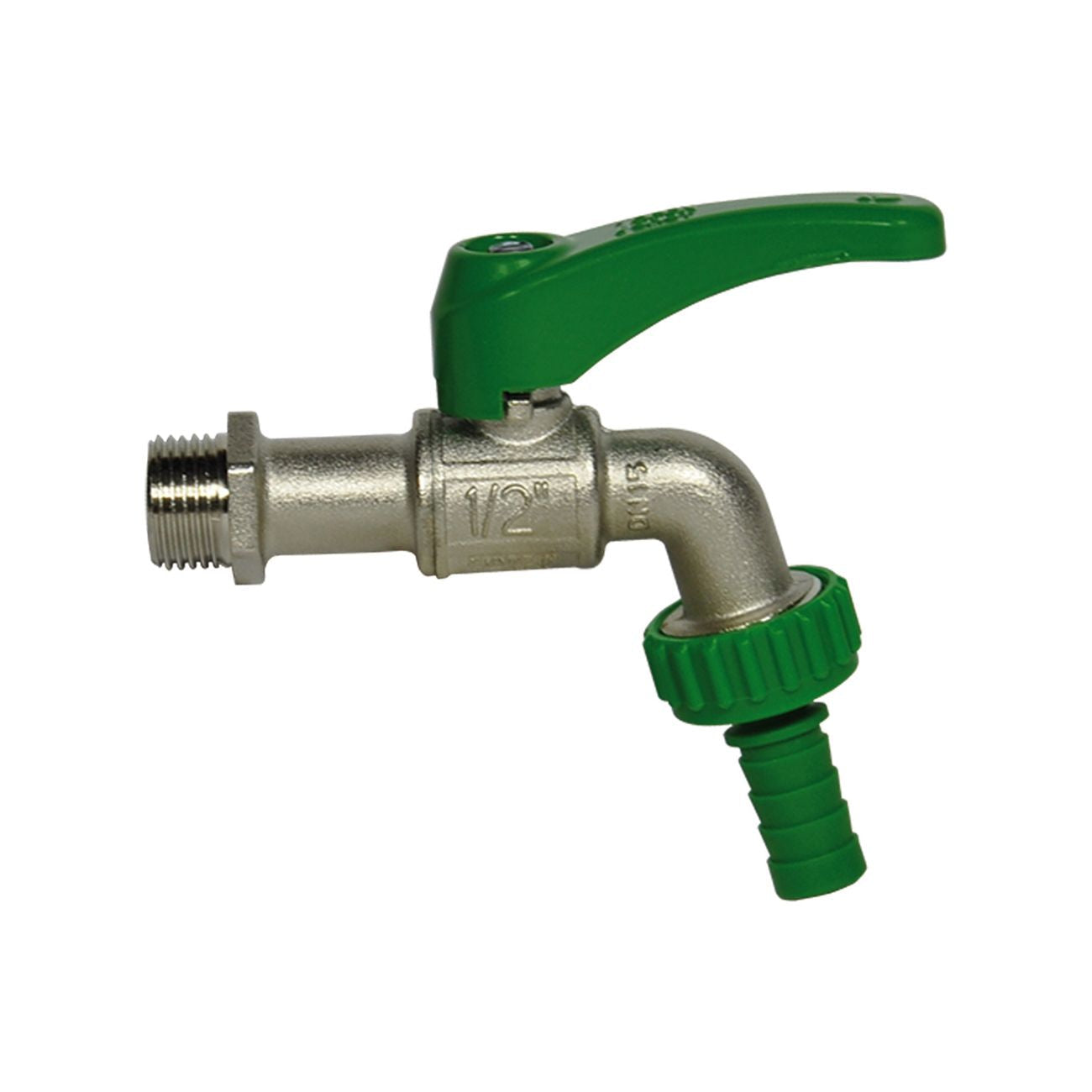 Rubinetto portagomma a sfera 1/2 - 15 bar - 10 pz