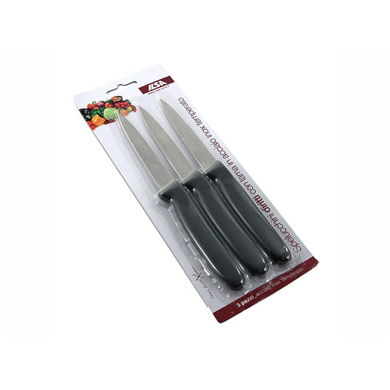 Blister 3 Spelucchi Dritti Inox M.Pol.2272B