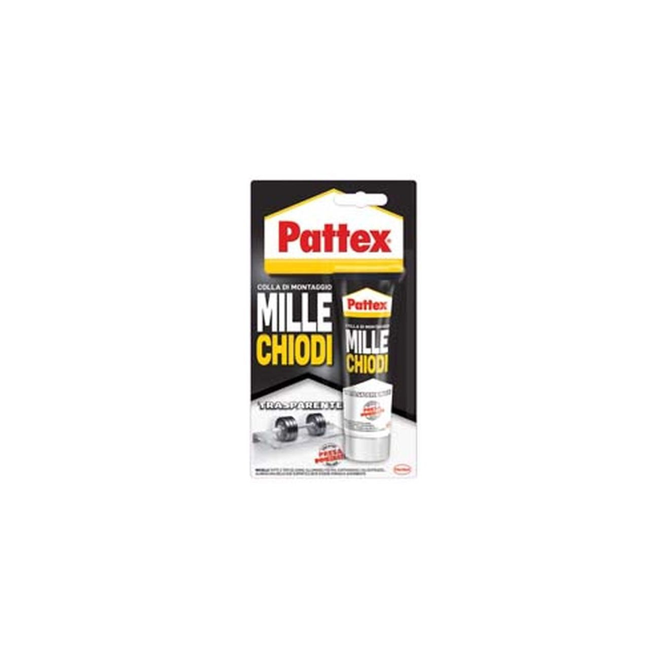 Pattex millechiodi trasparente - gr.40 - 4 bl