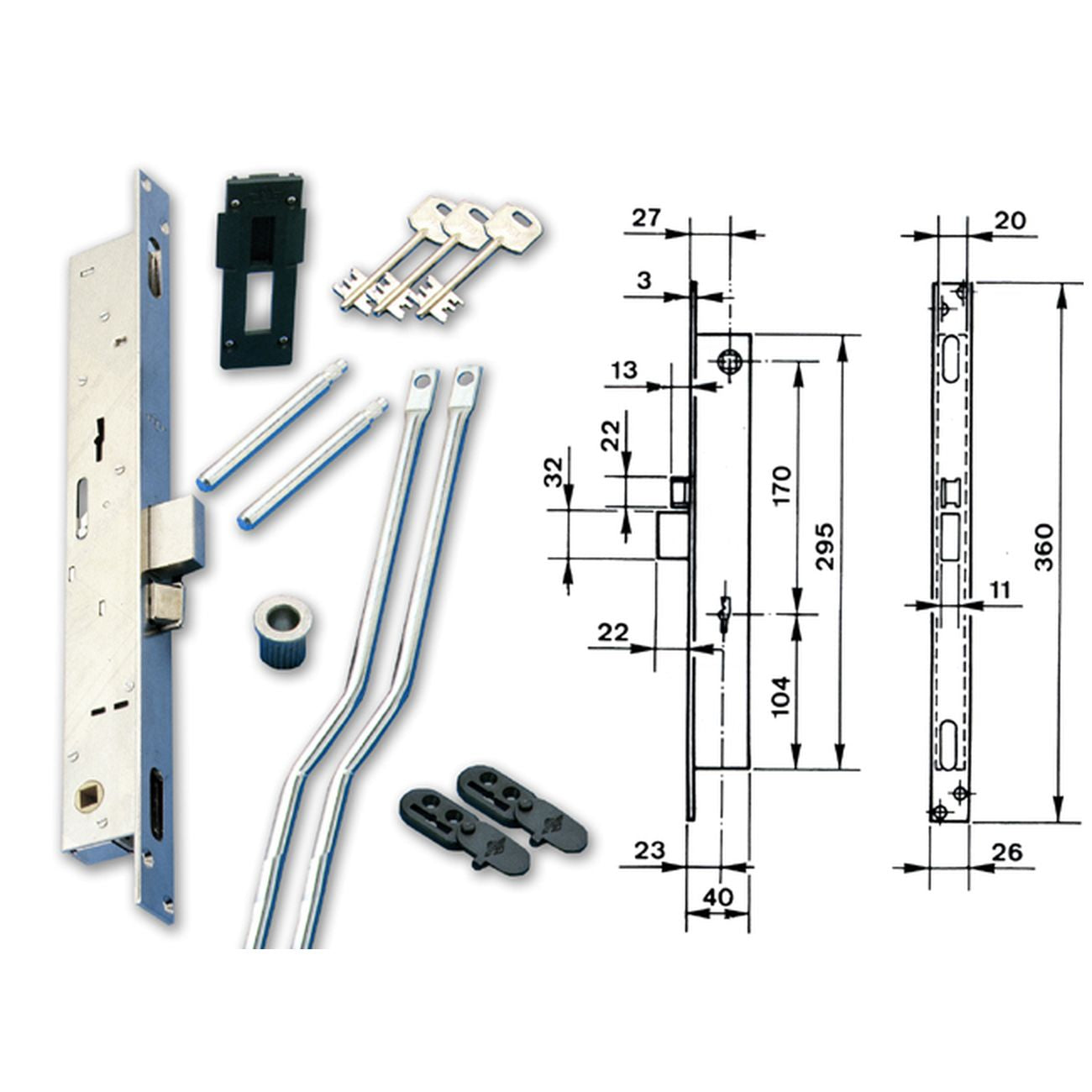 Yale 6603 Serratura D/Mappa Trip Mm40