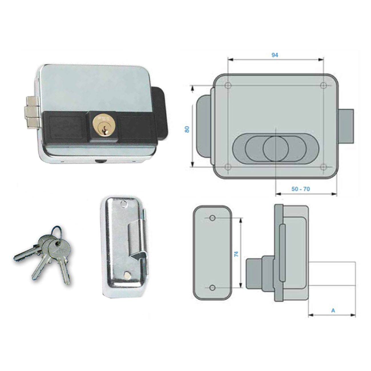 Yale 5011/1Z Serratura Elettrica Multipla 12V Z