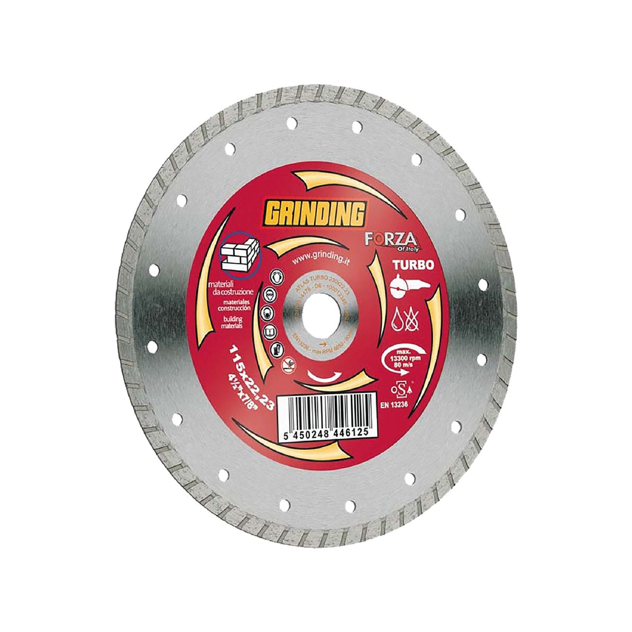 Disco diamantato foro 22,2 mm