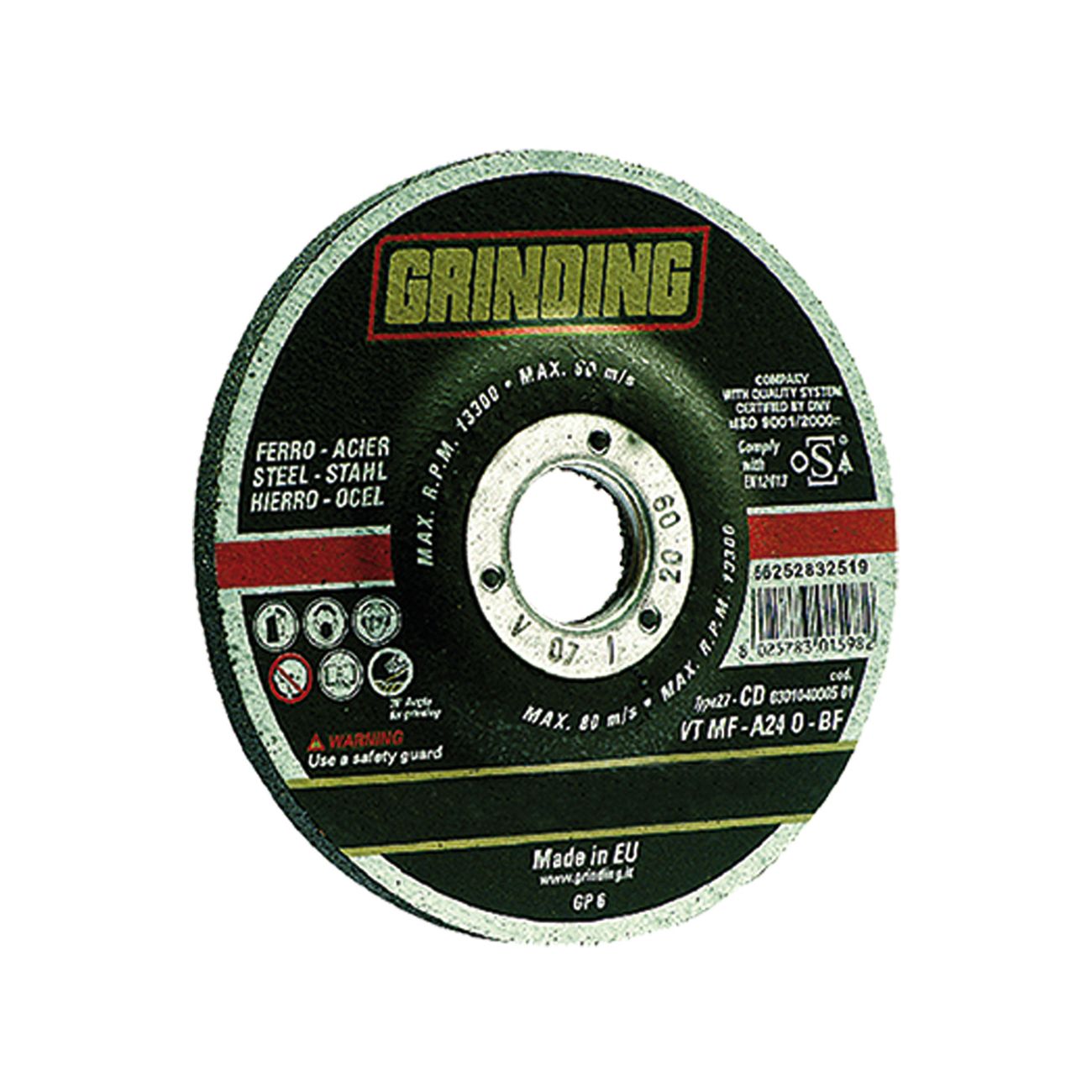 Mola abrasiva da sbavo Ø 115 x 6,4 - 25 pz