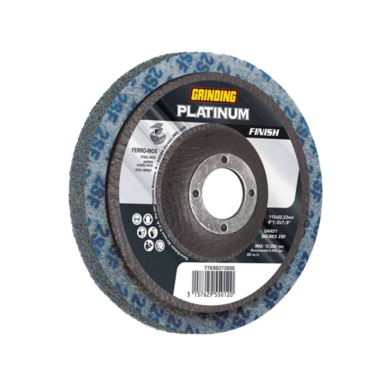 Mola abrasiva per ferro/inox Ø 115 x 22,23 mm