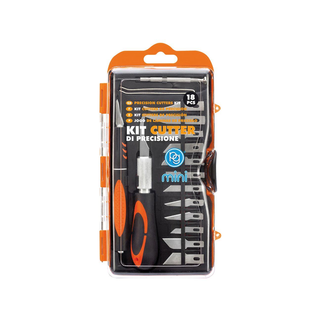 Cutter di precisione in kit 18 pezzi