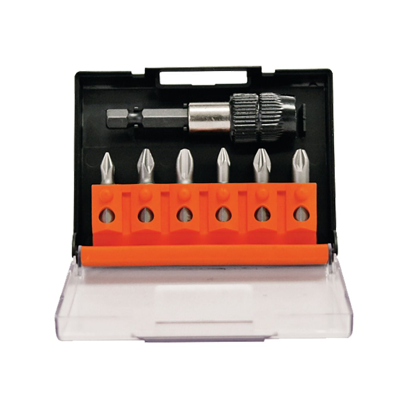 Portainserto con inserti phillips e pozidriv 7 pz