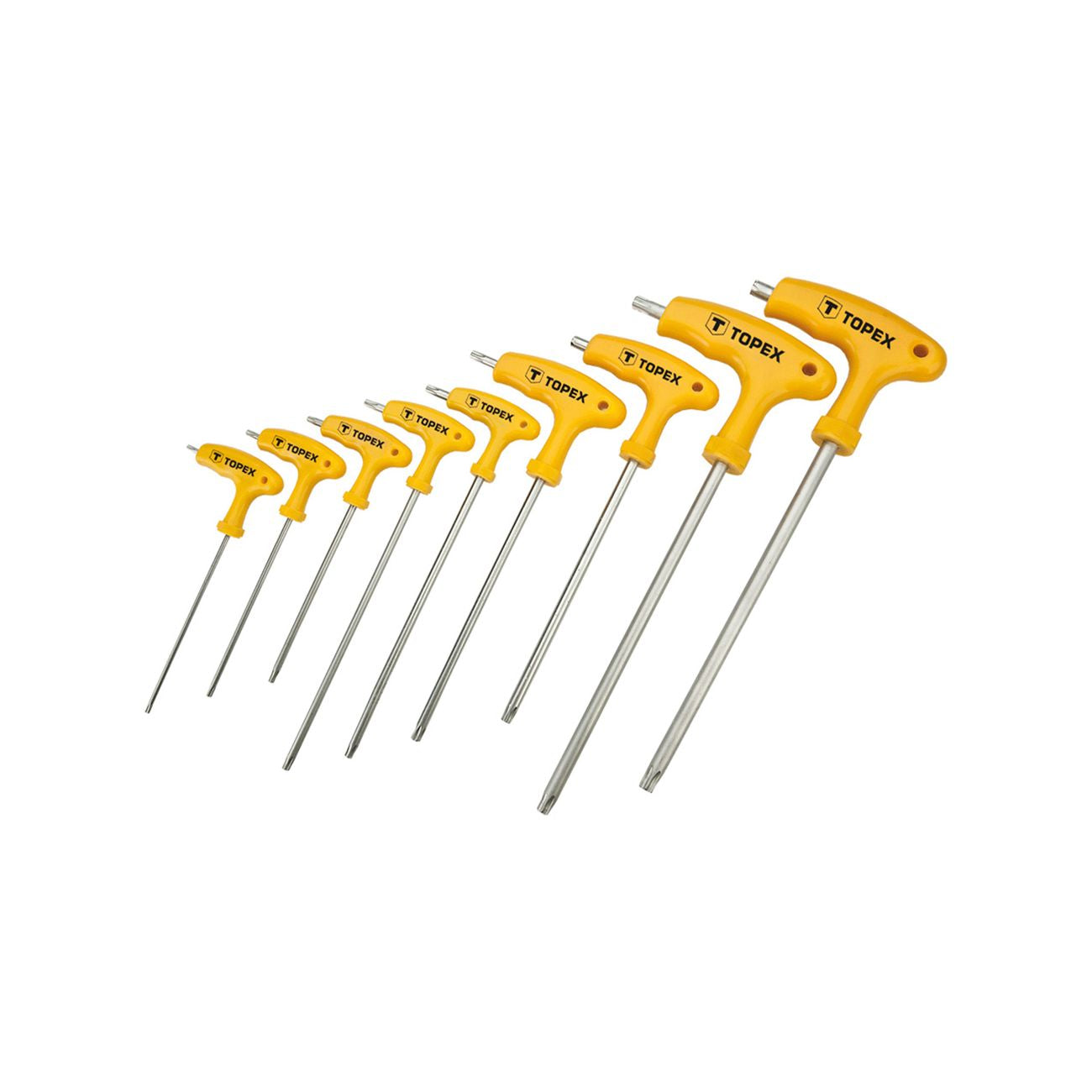 Serie cacciaviti a 't' resistant-torx 9 pz