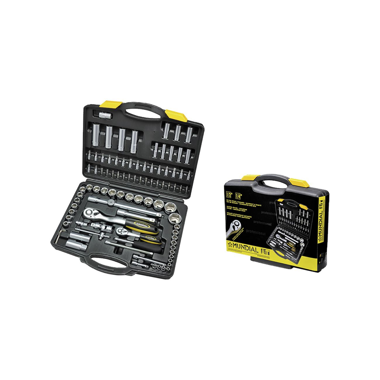 Set chiavi a bussola art. 1555 94 pezzi  1/4-1/2