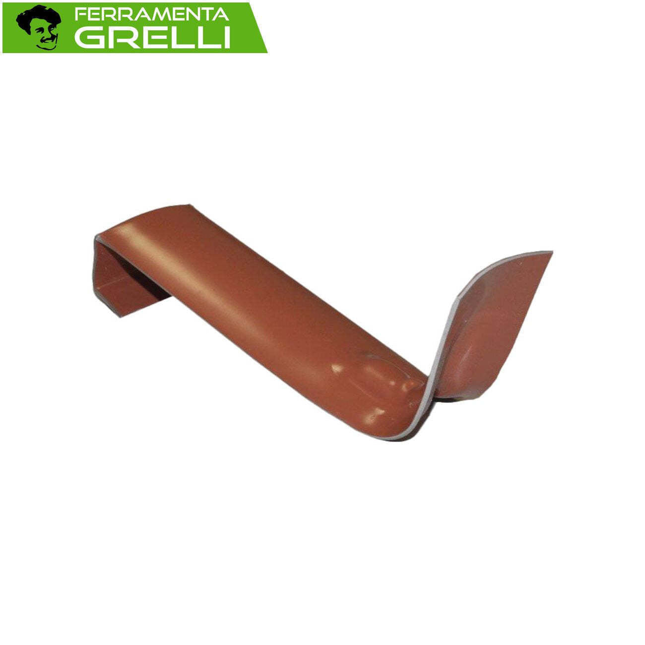 Fermaneve Rosso per Coppo/Sottocoppo Lamiera Zincata Verniciata - 20 pz