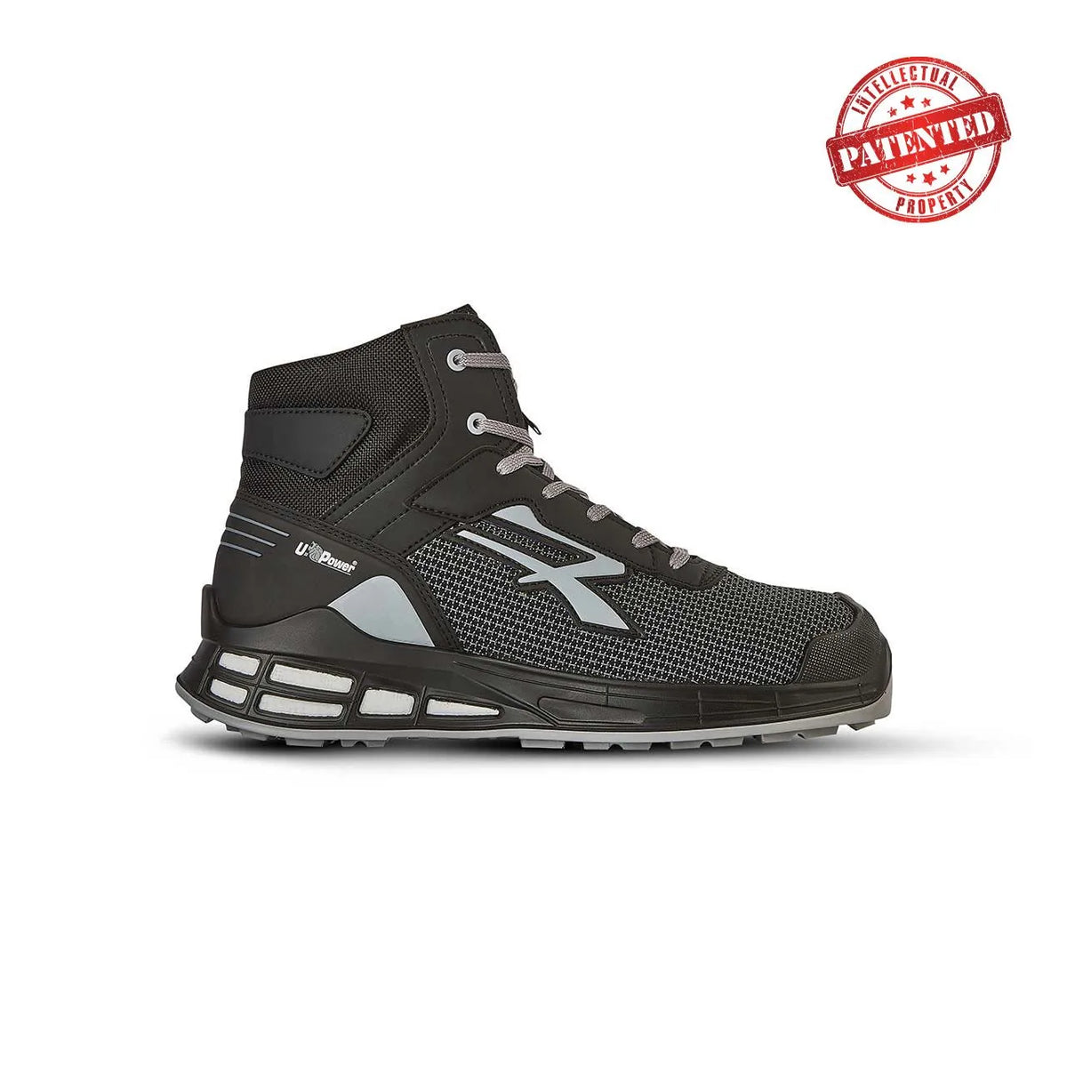 Scarpe antinfortunistiche alte U-Power FANTOM s ESD S3S CI FO SR Black/Grey