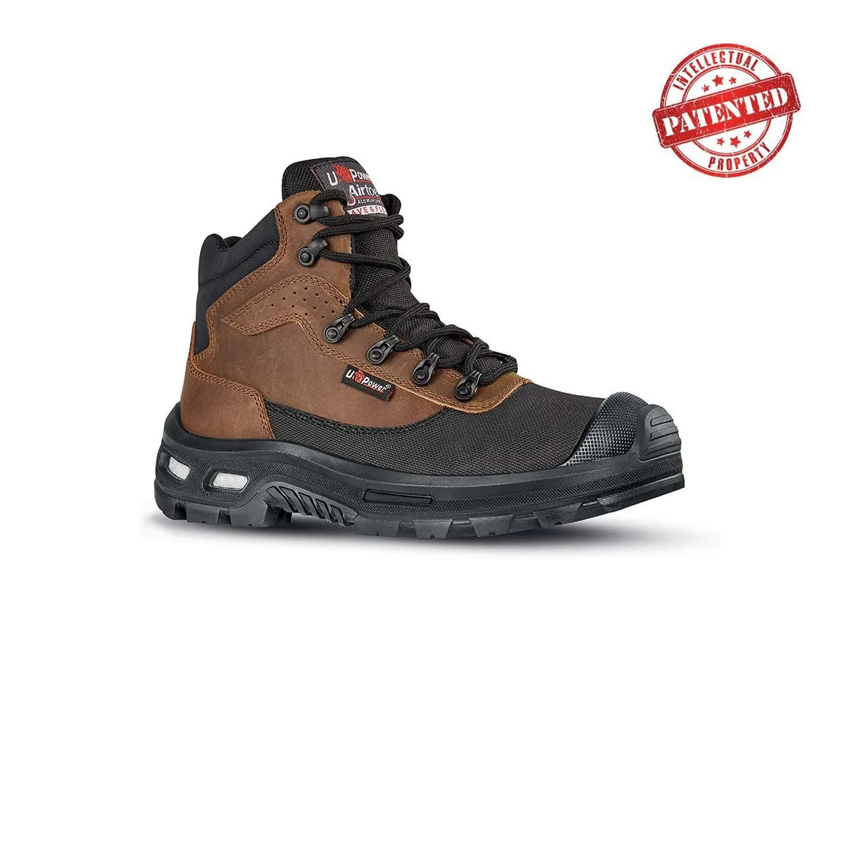 Scarpe antinfortunistiche alte U-Power FLOYD s ESD S3S CI AN LG FO SR Brown/Black